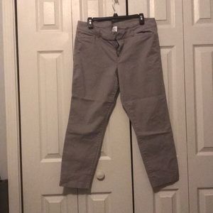 Grey old navy pixie cut pants. Size 14
